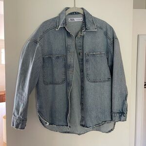 Zara Blue Denim Shacket